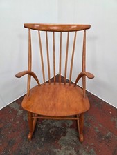 Mid-Century Danish Rocking Chair designed by Illum Wikkelso 1960s.
