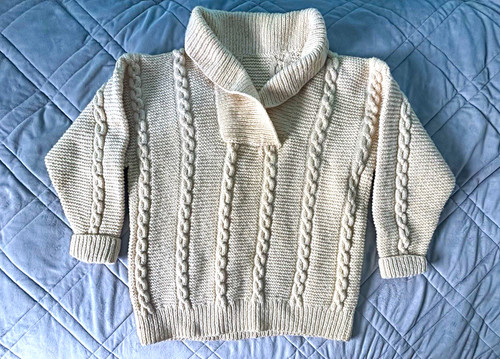 Handmade cable knit jumper - knit,