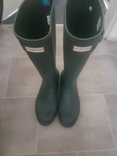 Hunter Field Balmoral Wellingtons with Side Adjustable Strap uk 8 new