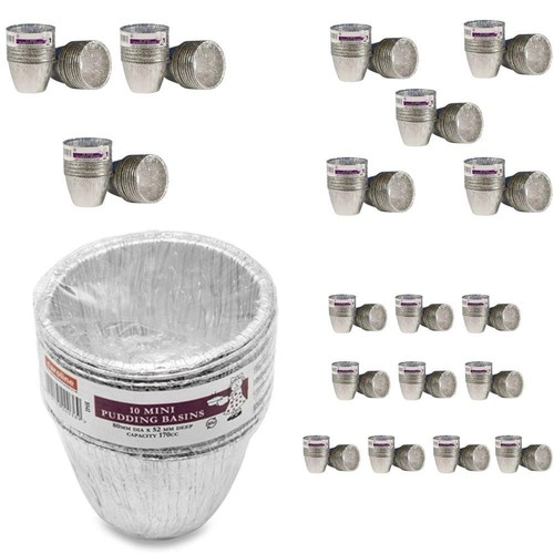 Mini foil pudding basins - foil,
