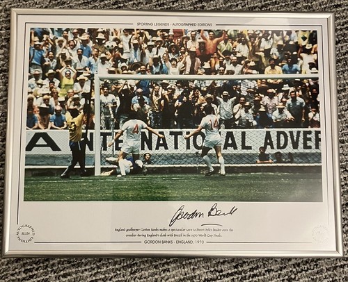 Gordon banks signed - signed, photo