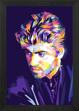 George Michael Portrait Framed
