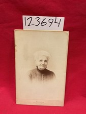 Photograph cabinet card Cabinet Plate White Hair Wom...