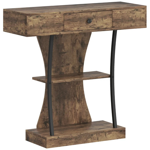 Rustic shape console - t-shape, table