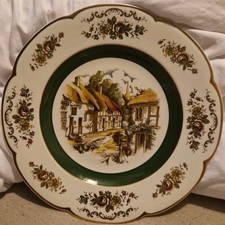 Ascot Service Plate by Wood and Sons Made In England. English Country Village