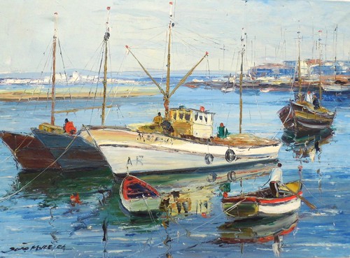 Vintage oil painting canvas - on,