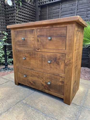 Rustic plank wood - /chest, of
