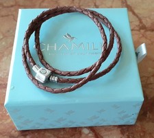 CHAMILIA Brown braided leather