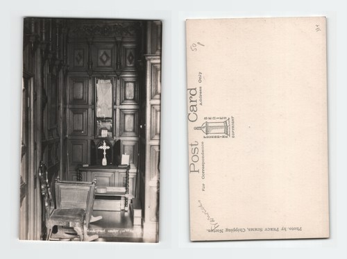 Vintage postcard chipping - postcard,