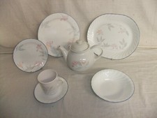 c4 Corelle Corning USA Pink Trio - chip resistant tempered glass tableware 1D6A