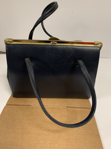 Vintage harrods handbag navy - vintage,