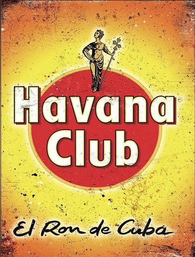 Havana club retro metal sign - havana,