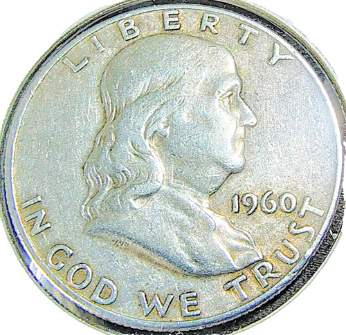 1960 half dollar vf less - dollar, ef/vf