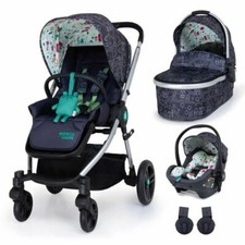 Brand New Cosatto Wowee 3 in 1 Travel system, My Town with car seat from birth