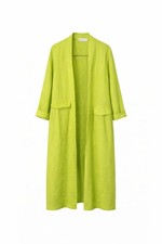 Italian Linen Lime Green