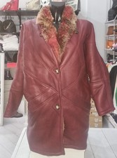 Red/Burgundy Shearling Women's