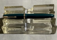 Parker Duofold Number 6 Aerometric Fountain Pen Rare Bottle Green 14ct Gold Nib