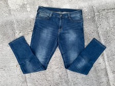 Mustan Men Jeans Blue Denim Jeans Slim Fit Jeans Size 38X34 inches