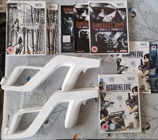 Nintendo Wii 2x Zapper Gun - Resident Evil Trilogy Darkside Chronicles Umbrella