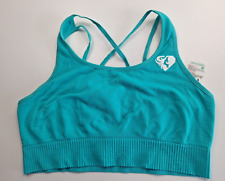 Womens Best Power Seamless Sports Bra Green Size M GOOD Condition Gym Keep Fit