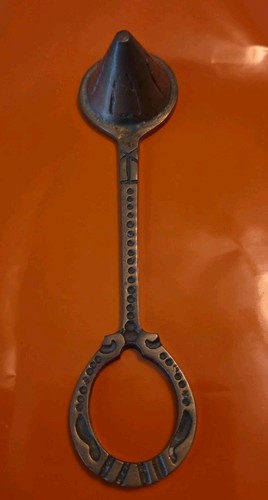 Vintage solid brass candle - solid,