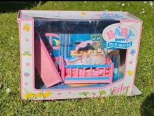 Zapf Creations Baby Born Mini world Cot & Baby Bedroom boxed retro toy y2k