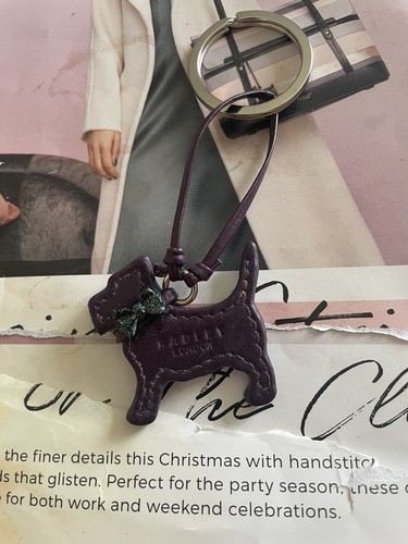 Radley dark purple leather dog - leather,