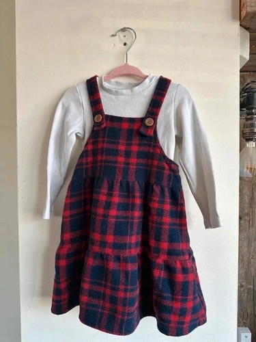 Girls red navy tartan - tu,