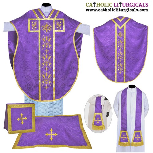 New purple chasuble - new,