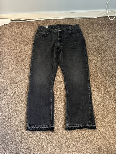 Zara black washed flare fit - zara,
