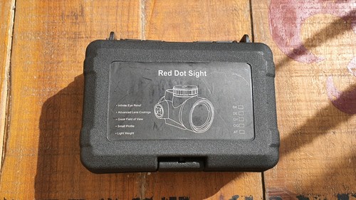 Red dot sight scope metal - red, matt