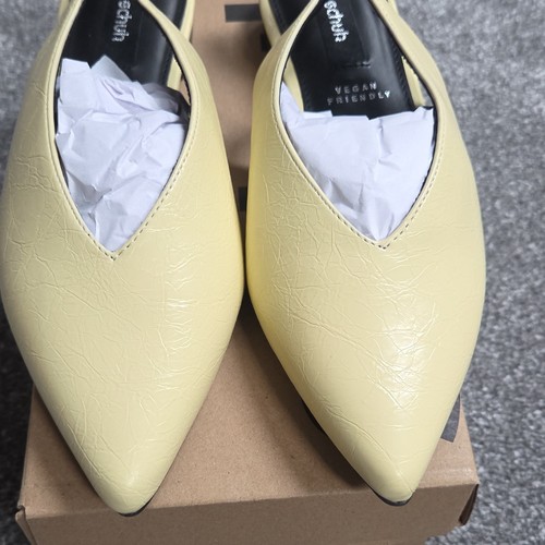 Schuh yellow vegan pointed - yellow,