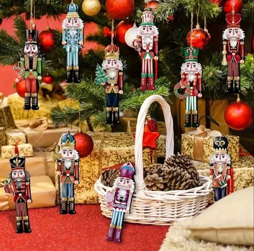 12pcs wooden nutcracker - 12pcs,