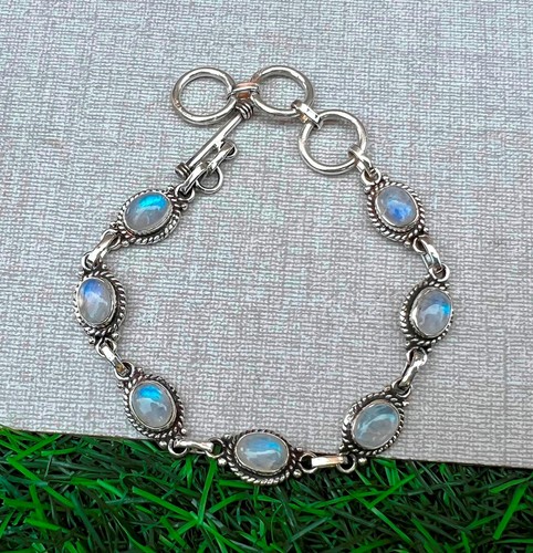 Moonstone bracelet 925 silver - moonstone,