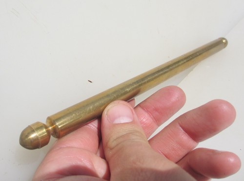 Victorian brass pole - brass, rail