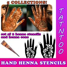 Hand Mehndi Templates India Lace Body Art Henna Temporary Tattoos