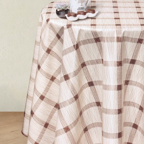 Wipe clean tablecloth round - wipe,