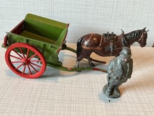 Britains Farm (Home)  Cart & Horse  + a figure.  Vintage item