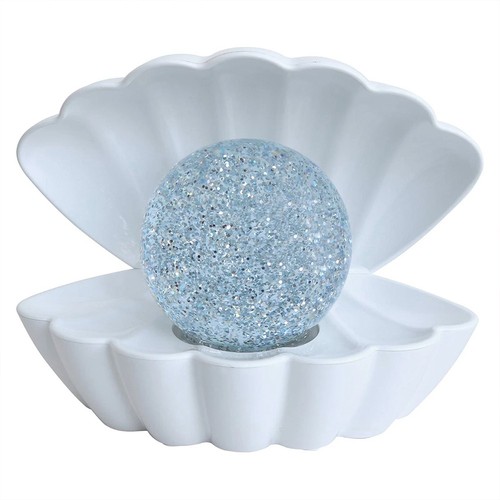 White glitter ball - glitter,