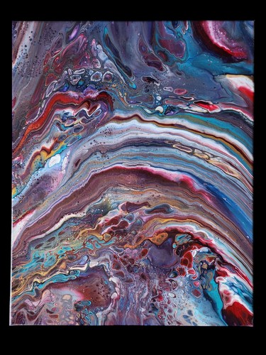 Acrylic pour painting - , flip