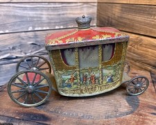 Vintage Jacob & Co. LTD Biscuit Royal Coronation Carriage Tin 1930s
