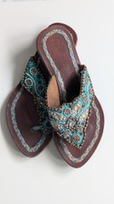 Atmosphere Size 4 Beaded And Sequinned Sandals Size 4,