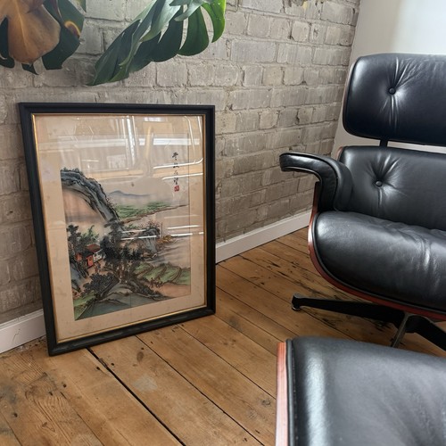 Chinese painting fabric - fabric, in