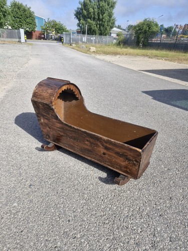 Victorian antique pine crib - victorian,