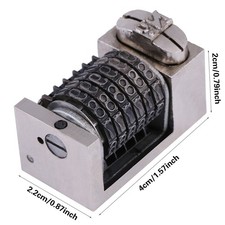5 Pcs/set 6 Digits Numbering Machine Platen Font Letterpress Printing Model