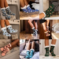 Womens Thick Sherpa Socks