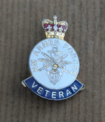 Armed services veteran enamel - armed,