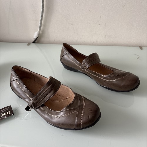 Trueform leather mary jane - leather,
