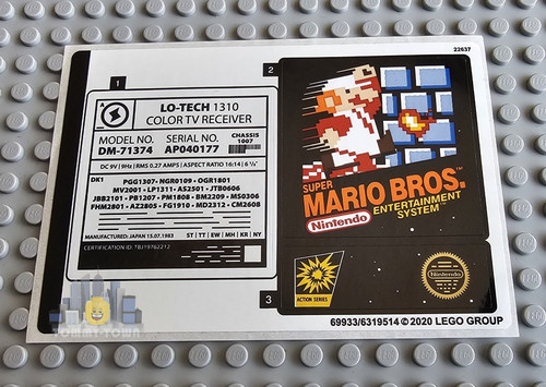 Lego super mario sticker sheet - super,