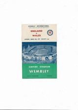 1957 England v Wales Schools